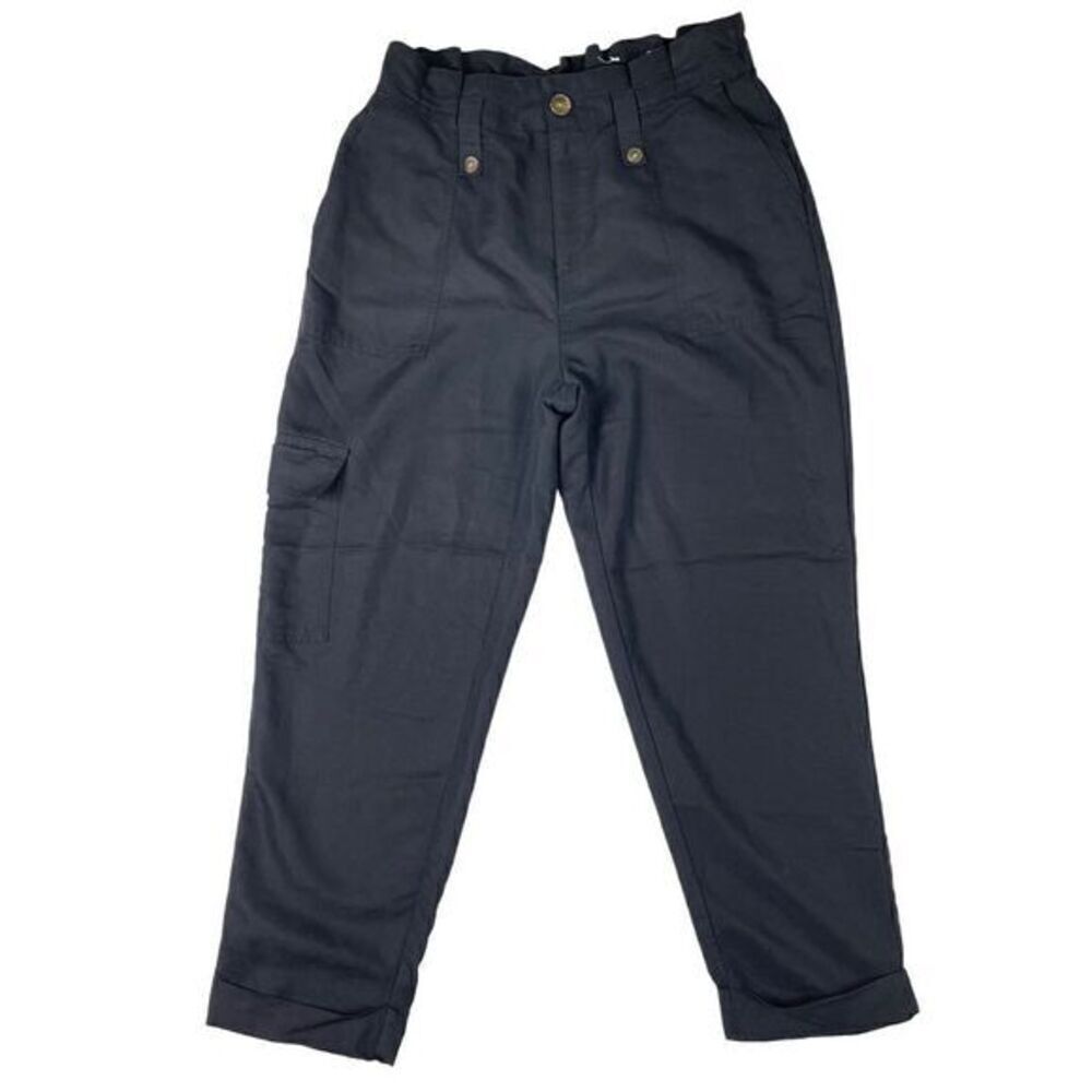 POPSUGAR Black Paper Bag Waist Lounge Pants Women’s Size Small